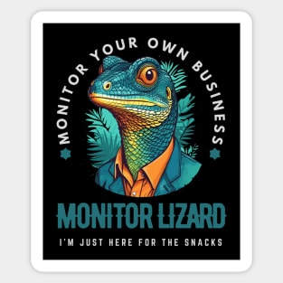 Monitor Lizard Humor Sticker